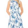TANYA Floral Twist Front Sleeveless Mini Dress