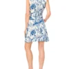 TANYA Floral Twist Front Sleeveless Mini Dress