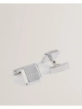 TEDLY Silver Branded Cufflinks