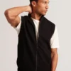 TERINCE Zip-Through Funnel Neck Gillet