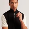 TERINCE Zip-Through Funnel Neck Gillet