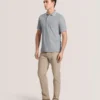 TEXTURE POLO Button Up Polo