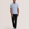 TEXTURE POLO Button Up Polo