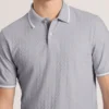 TEXTURE POLO Button Up Polo