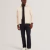 THOVA Textured Quilt Zip-Through Overshirt