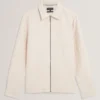 THOVA Textured Quilt Zip-Through Overshirt