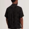 THOVAN Textured Floral Relaxed Short Sleeve Shirt