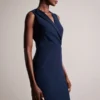 TILOLAH V Neck Bodycon Midi dress