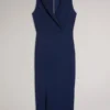 TILOLAH V Neck Bodycon Midi dress