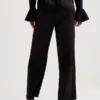 UMAIBO Satin Wide Leg Drawstring Joggers