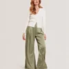 V-NECK CARDIGAN WITH RIB Ivory