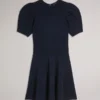 VELVEY Puff Sleeve Mini Dress