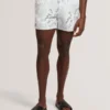VERDES Palm Print Mid-Length Swim Shorts