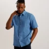 VERDON Short Sleeve Seersucker Shirt
