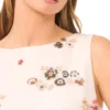 VIVIAN Sequin Floral Drop Waist Mini Dress