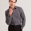 VYSER Jacquard Check Woven Long Sleeve Shirt