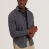 VYSER Jacquard Check Woven Long Sleeve Shirt