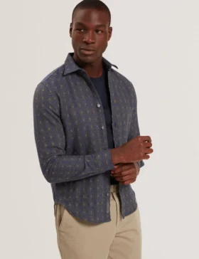 VYSER Jacquard Check Woven Long Sleeve Shirt