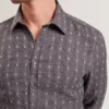 VYSER Jacquard Check Woven Long Sleeve Shirt