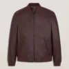 WAGGONER Leather Bomber Jacket