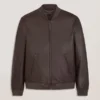 WAGGONER Leather Bomber Jacket