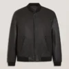WAGGONER Leather Bomber Jacket