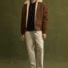 WALD Shearling Leather Aviator Jacket