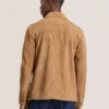 WALLY Suede 3-Pocket Button Front Jacket