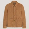 WALLY Suede 3-Pocket Button Front Jacket