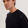 WATTSS Basket Knit Wool Silk Blend T-Shirt