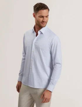 WAVEY Long Sleeve Geo Print Shirt