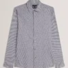 WAVEY Long Sleeve Geo Print Shirt