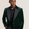 WEBSTER Velvet Single Breasted Tuxedo Jacket