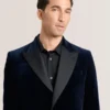 WEBSTER Velvet Single Breasted Tuxedo Jacket