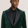 WEBSTER Velvet Single Breasted Tuxedo Jacket