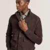 WEIR Suede Button Front Jacket