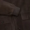 WEIR Suede Button Front Jacket