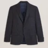 WELLINGTON Single Breasted Two Button Notch Patch Pocket Weave Jacket