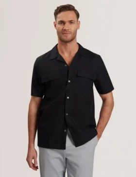 WHETHER Short Sleeve Regular Fit Double Pocket Shirt