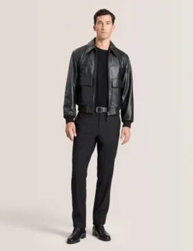 WHISTLER Leather Bomber Jacket
