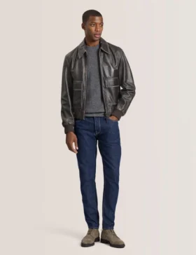 WHISTLER Leather Bomber Jacket