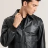 WHISTLER Leather Bomber Jacket