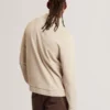 WILKES Long Sleeve Textured Button-Through Polo
