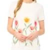 WILLOW Floral Border Crew Neck T-Shirt