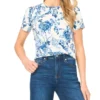 WILLOW Porcelain Print Slim Fit T-Shirt