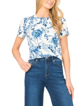 WILLOW Porcelain Print Slim Fit T-Shirt