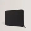 WILTONS Striped Woven Leather 13-Inch Laptop Sleeve