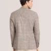 WINFRED Grid Check Cotton Blend Blazer