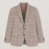 WINFRED Grid Check Cotton Blend Blazer