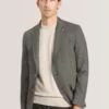 WINFRED Mini Check Wool Modern Fit Suit Jacket